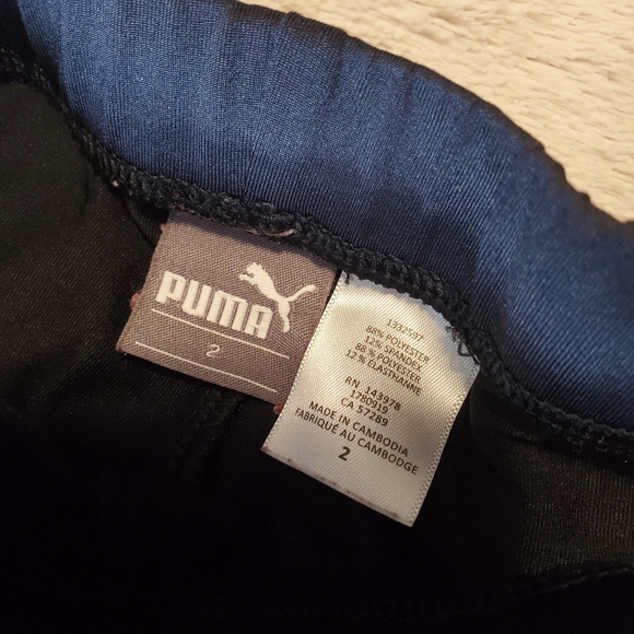 Puma 2 peice outfit toddler size t4 black pink white stretchy pants - Picture 4 of 8